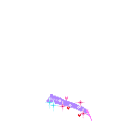 Gif animé coeur arc en ciel